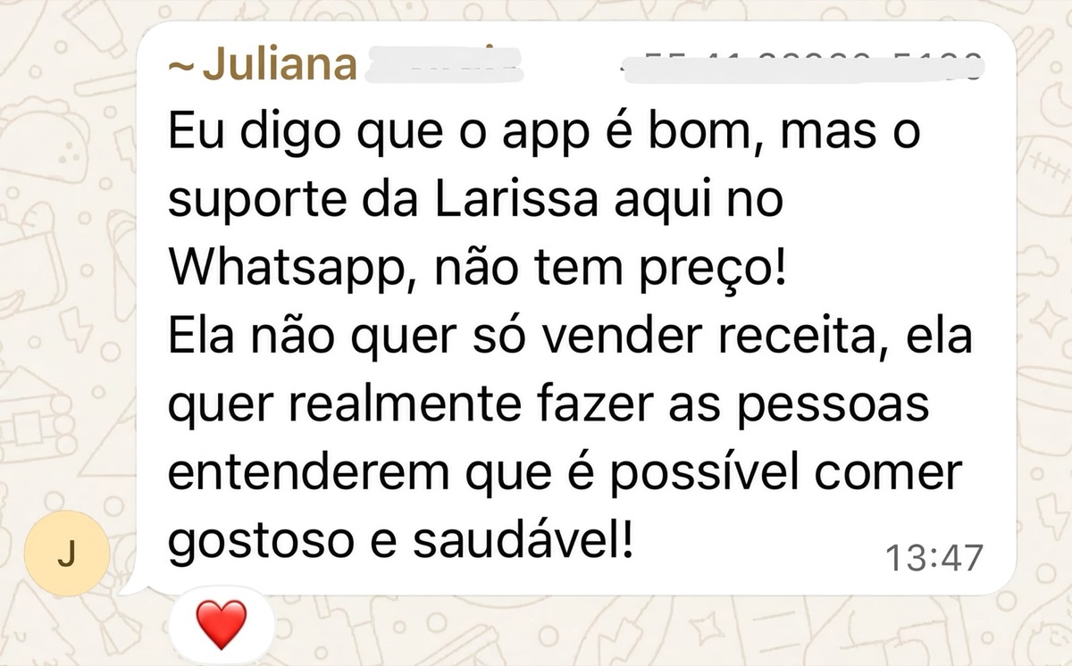 Depoimento de aluna 1